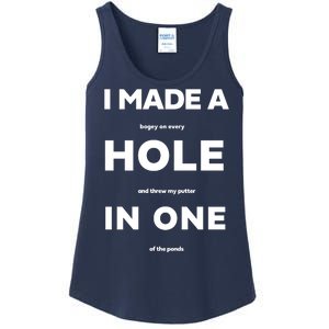 I Made A Hole In One Funny Golf Ladies Essential Tank