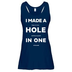 I Made A Hole In One Funny Golf Ladies Essential Flowy Tank