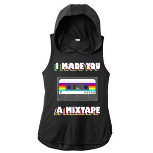 I Made You A Mixtape Retro 1980s Ladies PosiCharge Tri-Blend Wicking Draft Hoodie Tank