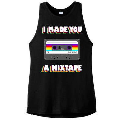 I Made You A Mixtape Retro 1980s Ladies PosiCharge Tri-Blend Wicking Tank