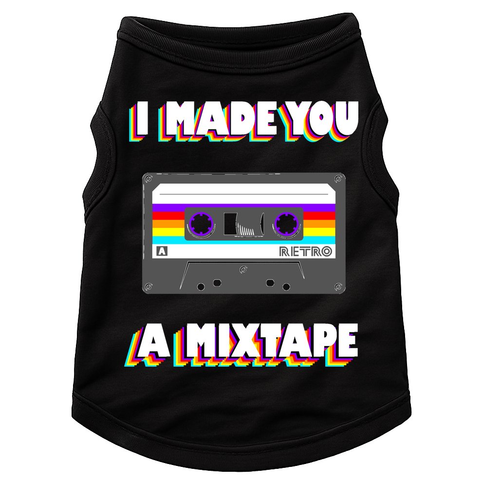I Made You A Mixtape Retro 1980s Doggie Tank