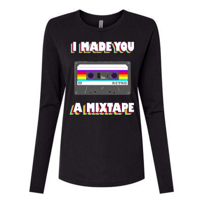 I Made You A Mixtape Retro 1980s Womens Cotton Relaxed Long Sleeve T-Shirt