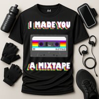 I Made You A Mixtape Retro 1980s Cooling Performance Crew T-Shirt