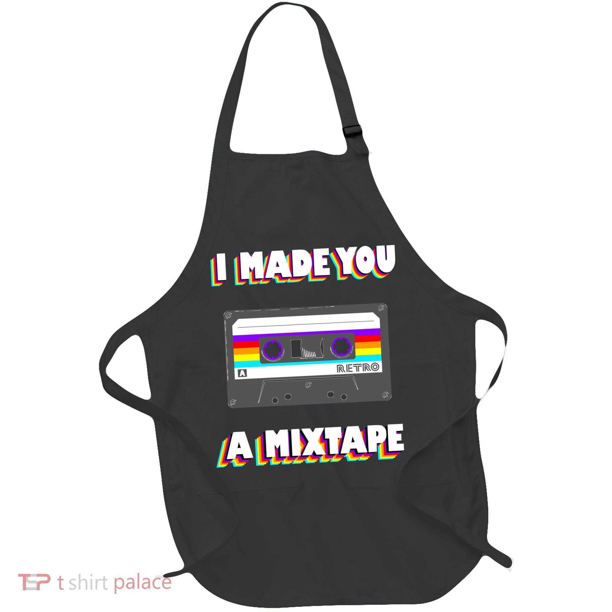 I Made You A Mixtape Retro 1980s Apron