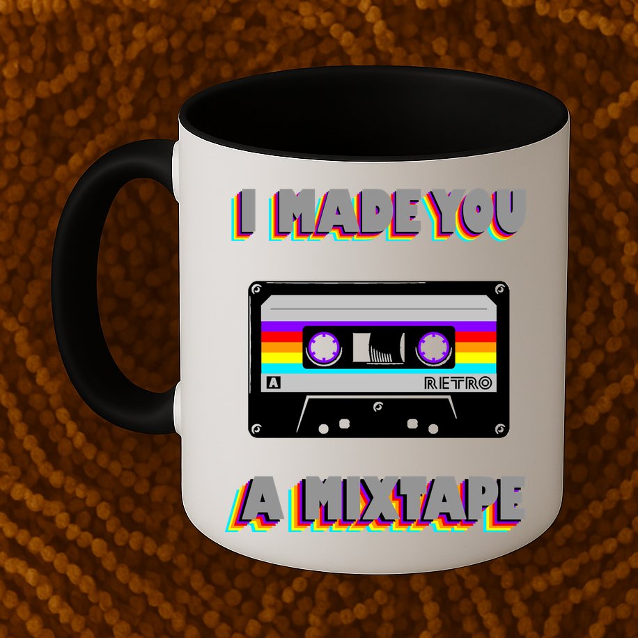 I Made You A Mixtape Retro 1980s Mug