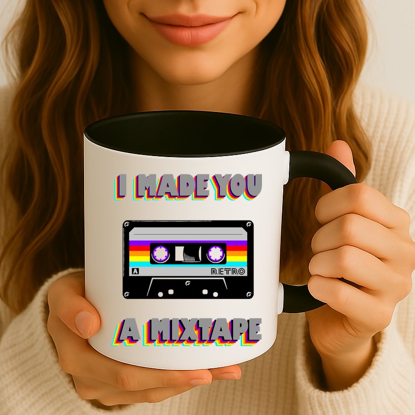 I Made You A Mixtape Retro 1980s Mug