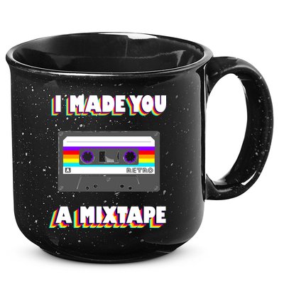 I Made You A Mixtape Retro 1980s 15oz Campfire Ceramic Mug