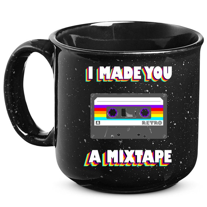 I Made You A Mixtape Retro 1980s 15oz Campfire Ceramic Mug