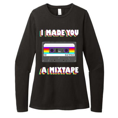 I Made You A Mixtape Retro 1980s Womens CVC Long Sleeve Shirt