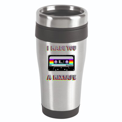 I Made You A Mixtape Retro 1980s 16oz Travel Tumbler
