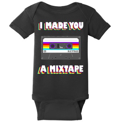 I Made You A Mixtape Retro 1980s Baby Bodysuit