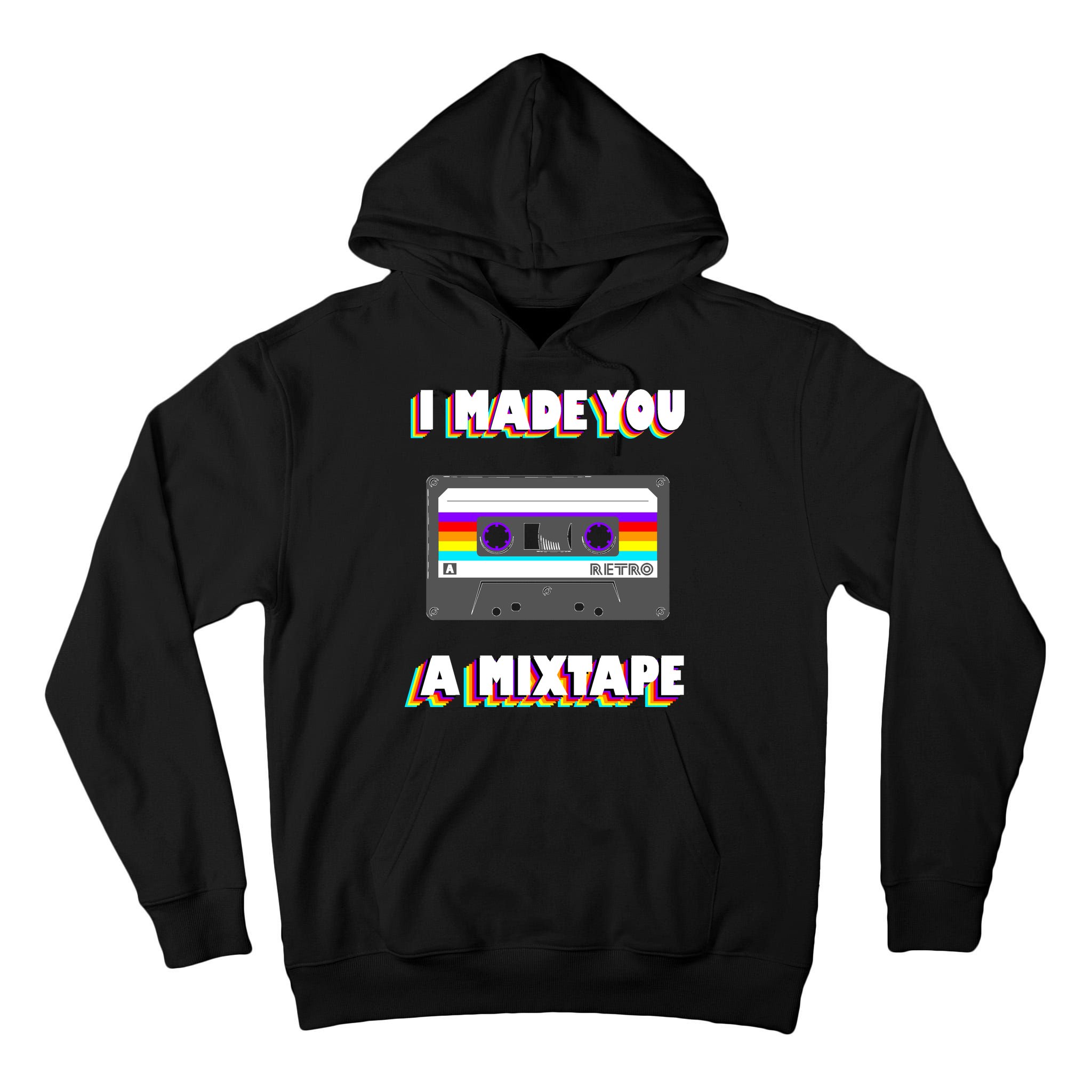 I Made You A Mixtape Retro 1980s Tall Hoodie