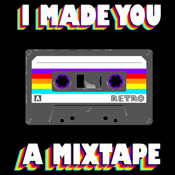 I Made You A Mixtape Retro 1980s Cropped Pullover Crew