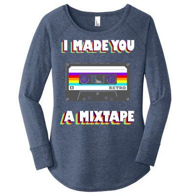 I Made You A Mixtape Retro 1980s Women's Perfect Tri Tunic Long Sleeve Shirt