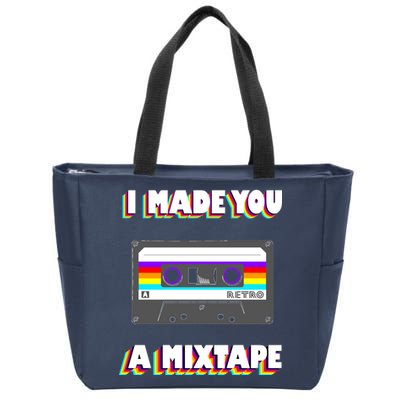 I Made You A Mixtape Retro 1980s Zip Tote Bag