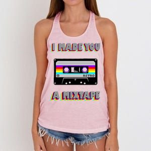 I Made You A Mixtape Retro 1980s Women's Knotted Racerback Tank