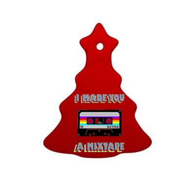 I Made You A Mixtape Retro 1980s Ceramic Tree Ornament