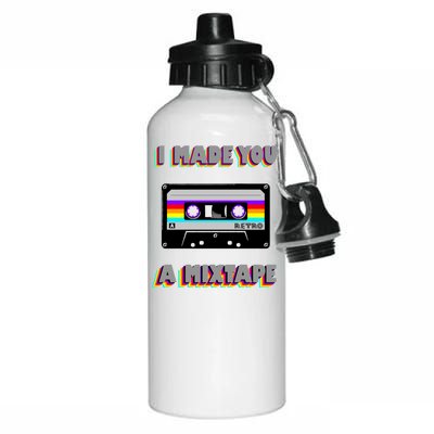 I Made You A Mixtape Retro 1980s Aluminum Water Bottle