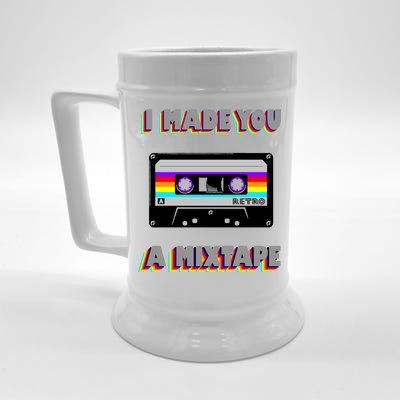 I Made You A Mixtape Retro 1980s Beer Stein