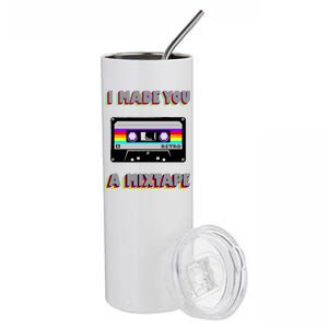 I Made You A Mixtape Retro 1980s Stainless Steel Tumbler