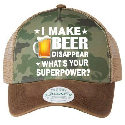 I Make Beer Disappear Funny Legacy Tie Dye Trucker Hat