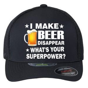 I Make Beer Disappear Funny Flexfit Unipanel Trucker Cap