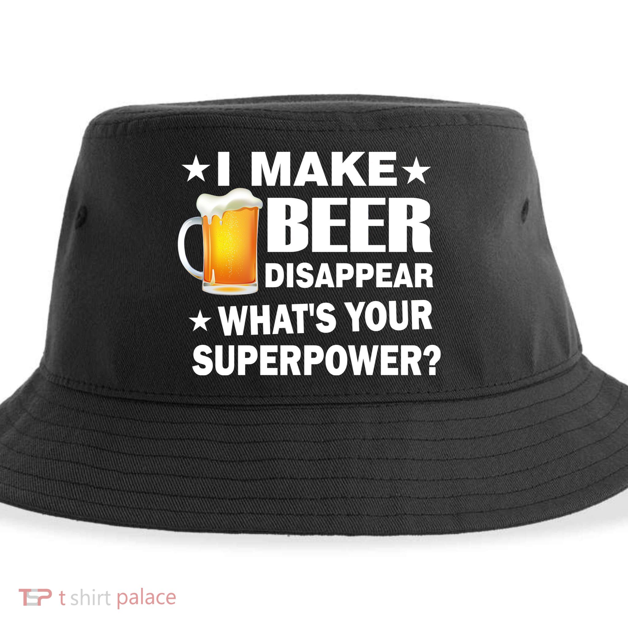 I Make Beer Disappear Funny Sustainable Bucket Hat
