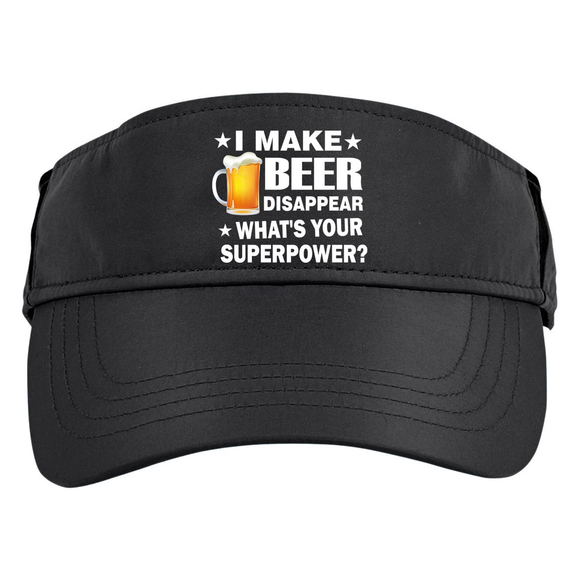I Make Beer Disappear Funny Adult Drive Performance Visor