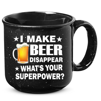 I Make Beer Disappear Funny 15oz Campfire Ceramic Mug