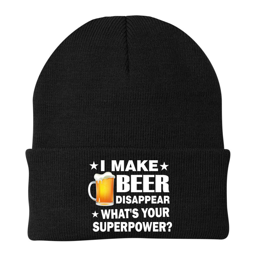 I Make Beer Disappear Funny Beanie