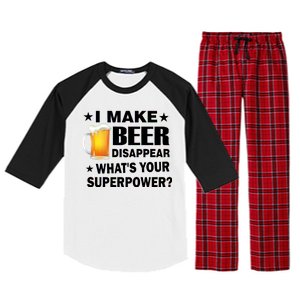 I Make Beer Disappear Funny Raglan Sleeve Pajama Set