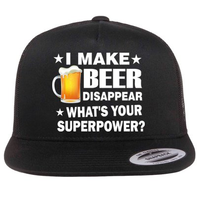 I Make Beer Disappear Funny Flatbill Hat