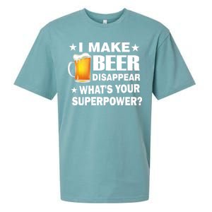 I Make Beer Disappear Funny Sueded Cloud Jersey T-Shirt