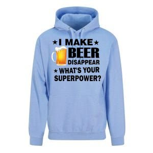 I Make Beer Disappear Funny Unisex Surf Hoodie