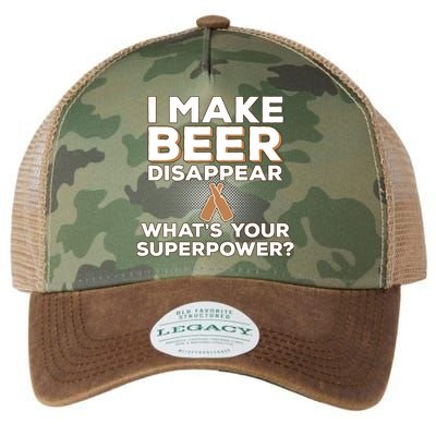 I Make Beer Disappear What's Your Superpower Legacy Tie Dye Trucker Hat