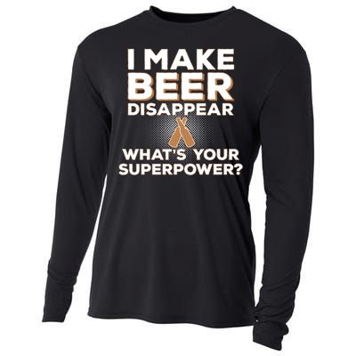 I Make Beer Disappear What's Your Superpower Cooling Performance Long Sleeve Crew