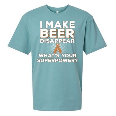 I Make Beer Disappear What's Your Superpower Sueded Cloud Jersey T-Shirt