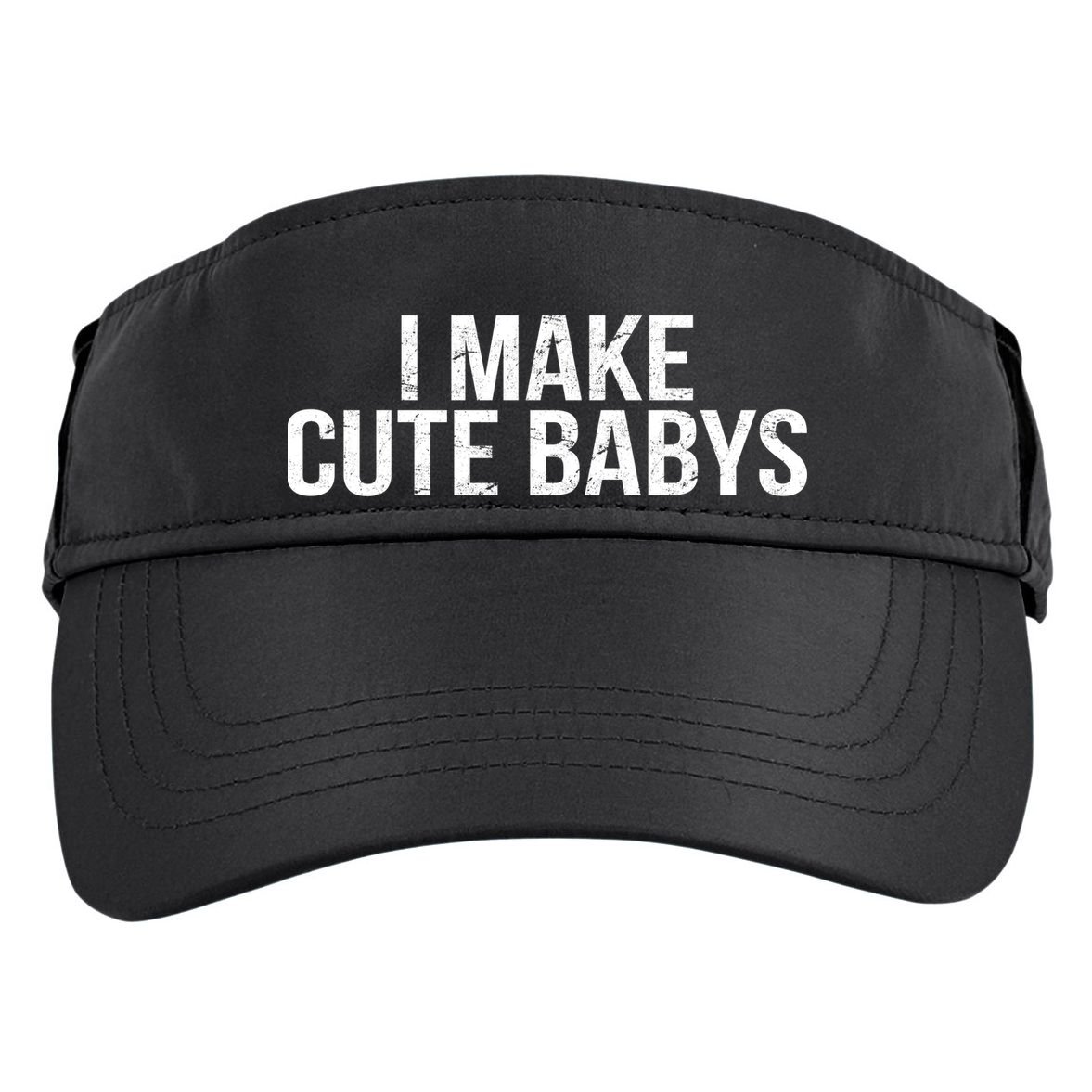 I Make Cute Babies Adult Drive Performance Visor