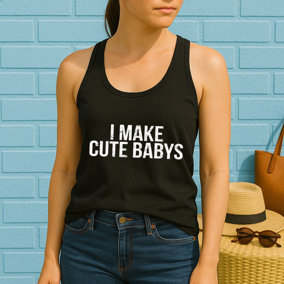 I Make Cute Babies Womens Tank Top