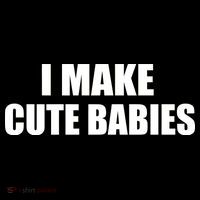 I Make Cute Babies Funny Saying 7-Panel Snapback Hat