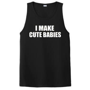 I Make Cute Babies Funny Saying PosiCharge Competitor Tank