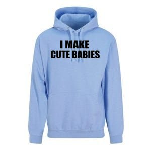 I Make Cute Babies Funny Saying Unisex Surf Hoodie