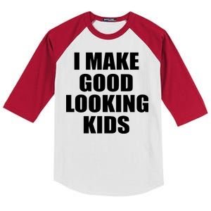 I Make Good Looking Kids Kids Colorblock Raglan Jersey