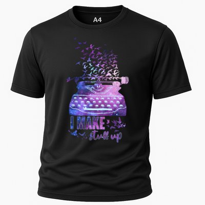 I Make Stuff Up Typewriter Performance Shirt
