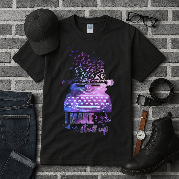 I Make Stuff Up Typewriter Tall T-Shirt