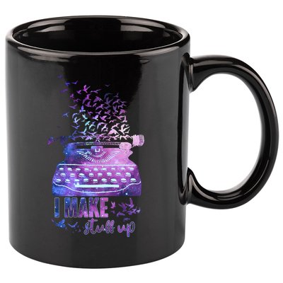 I Make Stuff Up Typewriter 11oz C Handle Ceramic Mug