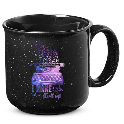 I Make Stuff Up Typewriter 15oz Campfire Ceramic Mug