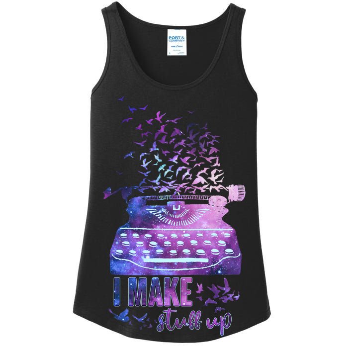 I Make Stuff Up Typewriter Ladies Essential Tank