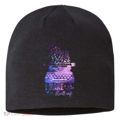 I Make Stuff Up Typewriter Sustainable Beanie
