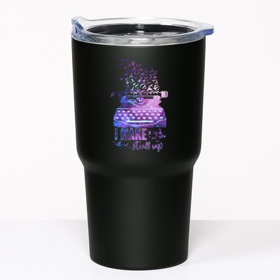 I Make Stuff Up Typewriter Tumbler